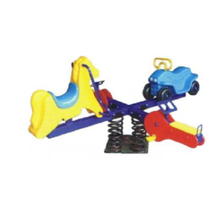 ไม้กระดกสปริงรวม 4 ที่นั่ง,คานกระดก,โยกเยกสปริง,เครื่องเล่นสนาม,สนามเด็กเล่น,สวนสาธารณะ, สินค้าพร้อมส่ง ขนาด 180x180x75 ซม.