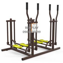 เครื่องบริหารขา-สะโพก-หัวไหล่ (แบบโยก-เดินสลับเท้าคู่) เครื่องออกกำลังกาย, กลางแจ้ง, ลานกีฬา, อเนกประสงค์, สนามกีฬา
