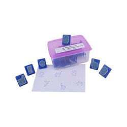 ชุดตรายางตัวเลขไทย-อารบิก 2 บรรทัด 20 ชิ้น (คละไซส์), ตรายาง ,ตราปั๊ม ,สื่อการสอน, พร้อมส่ง