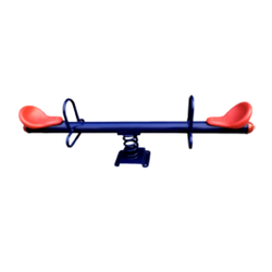 ไม้กระดกสปริง 2ที่นั่ง เครื่องเล่นสนามเหล็ก,คานกระดก, เครื่องเล่นสนามกลางแจ้ง, สินค้าพร้อมส่งในไทย ขนาด 50x160x72 ซม.