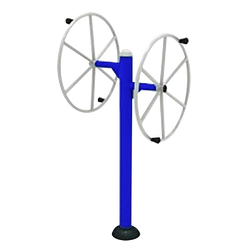 เครื่องออกกำลังกายกลางแจ้ง ชุดบริหารไหล่ ยืดเส้น แบบล้อหมุนเหล็ก เครื่องออกกําลังกายกลางแจ้งเทศบาล, เครื่องออกกําลังกายสาธารณะ ,ราคาโรงงาน