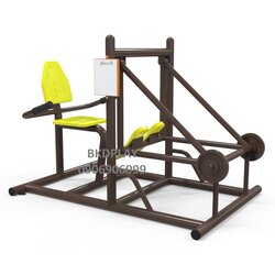 เครื่องออกกำลังกาย กลางแจ้ง ชุดอุปกรณ์ บริหารขา เข่า น่อง แบบขาถีบ ลูกน้ำหนัก ลานกีฬา อเนกประสงค์ สนามกีฬา