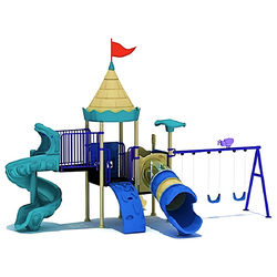 เครื่องเล่นสนามกลางแจ้ง ในร่ม, ชุด ปราสาทเล็กพร้อมชิงช้า ,ครุภัณฑ์สนามเด็กเล่น,งบ.สพฐ,โครงการโรงเรียนประชารัฐ, playground,สไลเดอร์,ของเล่นเสริมพัฒนาการ,เครื่องเล่นสนาม, สนามเด็กเล่น