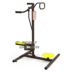 บริหารข้อเข่า-ขา-เอว-สะโพก (แบบย่ำเท้าบิดเอว)เครื่องออกกำลังกาย, กลางแจ้ง, ลานกีฬา, อเนกประสงค์, สนามกีฬา