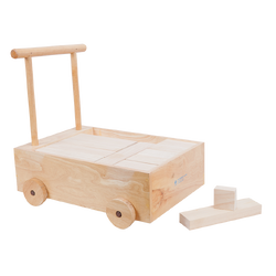 รถลากบรรจุบล็อกใหญ่พิเศษ (ไม่ทำสี) , ของเล่นไม้, ของเล่นเสริมพัฒนาการ, ของเล่นเด็กอนุบาล, สื่อการสอนเด็กอนุบาล