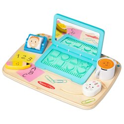 กระดานกิจกรรมเด็กเล็ก,เดสก์ท็อป,บอร์ดกิจกรรม,Desktop Activity Board ,ของเล่นบทบาทสมมติ,ของเล่นเสริมพัฒนาการ,สื่อการสอนอนุบาลพร้อมส่ง