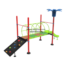 PG-SI-01 อุโมงค์ +ปีนป่าย+ สไลเดอร์ เครื่อเล่นสนามเหล็ก เครื่องเล่นสนามกลางแจ้ง ของเล่น สั่งทำ 10-20 วัน