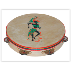 0912 แทรมบูรีนไม้ 9" (กลองฉิ่ง) ของเล่นเสริมพัฒนาการ ,ของเล่นเสริมทักษะ,ของเล่นเด็ก, สื่อการสอนอนุบาล