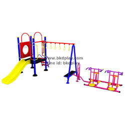ชุดหอสไลด์80 +ห่วงโหน +บิดเอวบัดดี้ เครื่องเล่นสนามกลางแจ้ง เหล็ก ของเล่น สั่งทำ 10-20 วัน