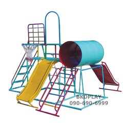 ชุดรวมเชือกถัก (อนุบาล), เครื่องเล่นสนามกลางแจ้ง , เครื่องเล่นสนามแบบเหล็ก,ชิงช้า,สไลเดอร์,โยกเยกเหล็ก, ม้าหมุน, OutdoorPlayground, ราคาโรงงาน