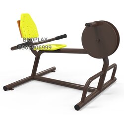 เครื่องออกกำลังกาย กลางแจ้ง ชุดอุปกรณ์ บริหารข้อเข่า ขา แบบจักรยาน ล้อเหล็ก นั่งพิง FND-SS-59 ลานกีฬา อเนกประสงค์ สนามกีฬา