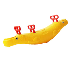 ไม้กระดกจระเข้แบบB, โยกเยก,ของเล่นสนาม, ของเล่นพลาสติก ,สนามเด็กเล่น ,ขนาด 30x128x54 ซม.