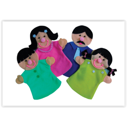 1305 หุ่นมือครอบครัว พ่อ แม่ ลูกชาย ลูกสาว (ชุดเล็ก) ของเล่นเสริมพัฒนาการ ,ของเล่นเสริมทักษะ,ของเล่นเด็ก, สื่อการสอนอนุบาล