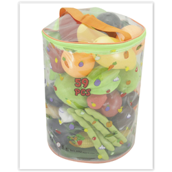 1421 ผัก-ผลไม้ 59 ชิ้น (ถุงใหญ่) ของเล่นเสริมพัฒนาการ ,ของเล่นเสริมทักษะ,ของเล่นเด็ก, สื่อการสอนอนุบาล