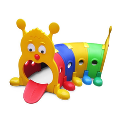 อุโมงค์หนอนหลากสี,ถ้ำลอด,ท่อลอด ของเล่นสนาม,ของเล่นเสริมพัฒนาการ ขนาด 120 x 204x 104 CM.