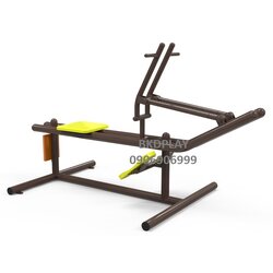 เครื่องออกกำลังกาย กลางแจ้ง ชุดอุปกรณ์ บริหารกล้ามเนื้อ แขน หัวไหล่ แบบโช๊คอัพ ลานกีฬา อเนกประสงค์ สนามกีฬา