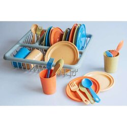 ชุดเครื่องครัวทำอาหารเย็นสีธรรมชาติ 28 ชิ้น สื่อการสอนอนุบาล,ปฐมวัย, ,ของเล่นเสริมพัฒนาการ, ของเล่นเสริมทักษะ พร้้อมส่ง