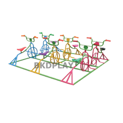 จักรยาน 6 ที่นั่ง, เครื่องเล่นสนามกลางแจ้ง , เครื่องเล่นสนามแบบเหล็ก,ชิงช้า,สไลเดอร์,โยกเยกเหล็ก, ม้าหมุน, OutdoorPlayground, ราคาโรงงาน