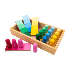 ตุ๊กตาเทียบสี ,ชุดเรียงสีมอนเตสซอรี่, ตุ๊กตาไม้เรียงสี,ของเล่นไม้, ของเล่นเสริมพัฒนาการ,สื่อการสอนปฐมวัย,พร้อมส่ง