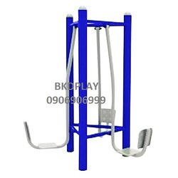 อุปกรณ์บริหารขา-เข่า (แบบนั่งขาดัน 3 ที่) เครื่องออกกำลังกายกลางแจ้ง