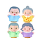 หุ่นมือ ชุดครอบครัว ปู่ ย่า ตา ยาย (ชุดเล็ก)ราคายังไม่รวามที่ตั้งหุ่น ของเล่นเสริมทักษะ,ของเล่นเด็ก, สื่อการสอนอนุบาล