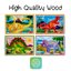 พัชเซิลรูปไดโนเสาร์ 12 ชิ้น 4 ลาย ,จิ๊กซอ, Wooden Jigsaw Puzzle in a Box - 12 Pcs Dinosaurs ,ของเล่นเสริมพัฒนาการเด็ก เสริมทักษะการเรียนรู้ สื่อการสอนอนุบาล พร้อมส่ง