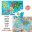 World Map Floor Puzzle จิ๊กซอว์จัมโบ้ รูปแผนที่โลก ขนาด 60x90 cm, ของเล่นเสริมพัฒนาการเด็ก เสริมทักษะการเรียนรู้ สื่อการสอนอนุบาล พร้อมส่ง