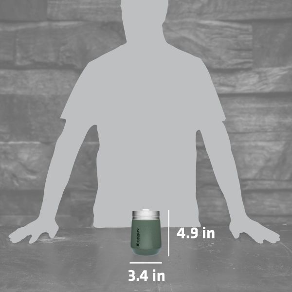 Go Wine Tumbler 10Oz Hammertone Green