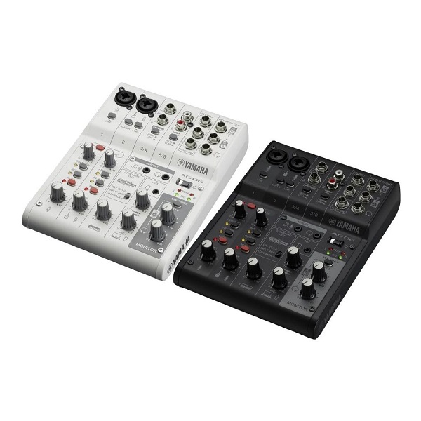 มิกเซอร์ YAMAHA AG06MK2 6-Channel live streaming mixer with high resolution USB C (BLACK/WHITE)