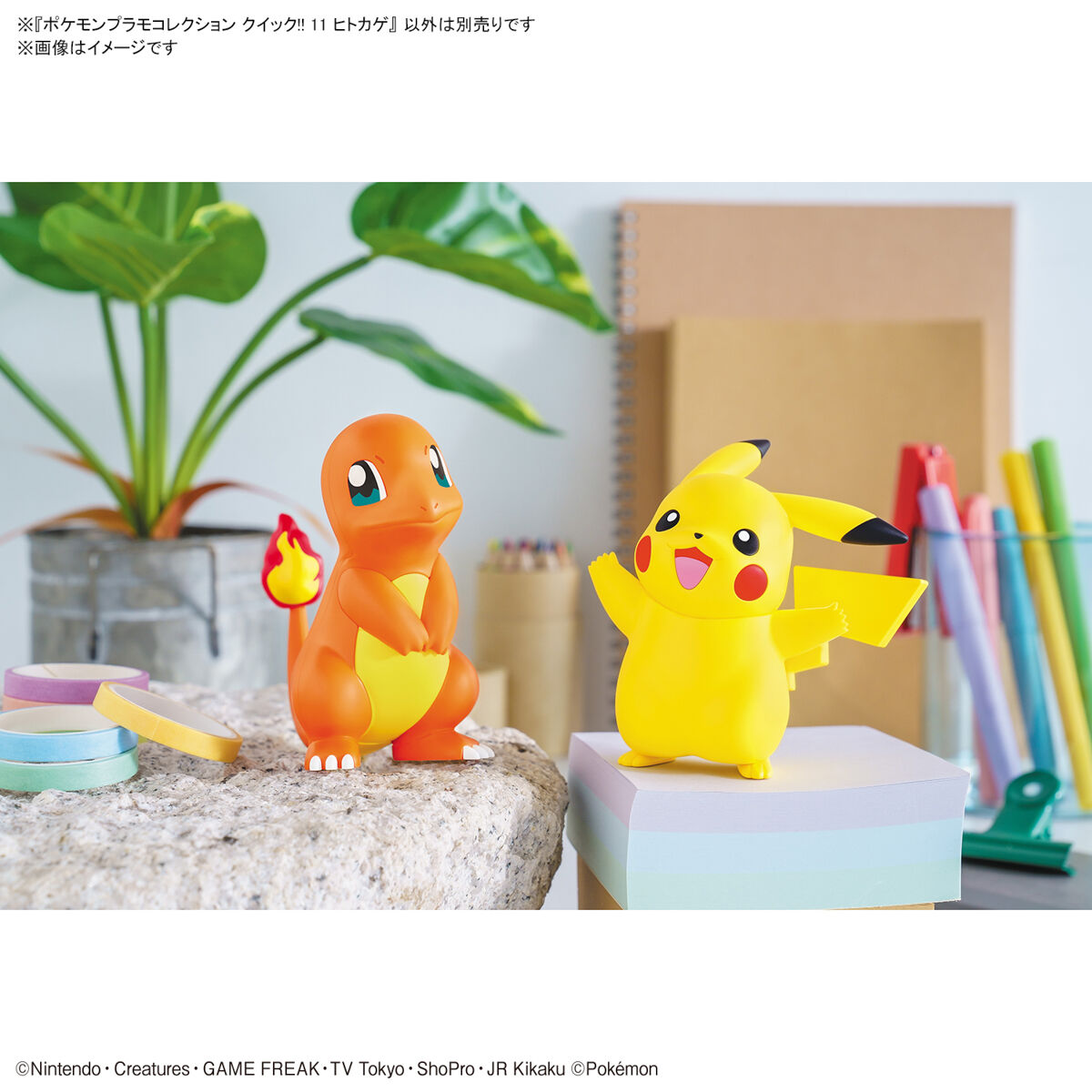 Charmander (แบบประกอบ) ของแท้ JP - Pokemon Plamo Bandai [โมเดลโปเกมอน]