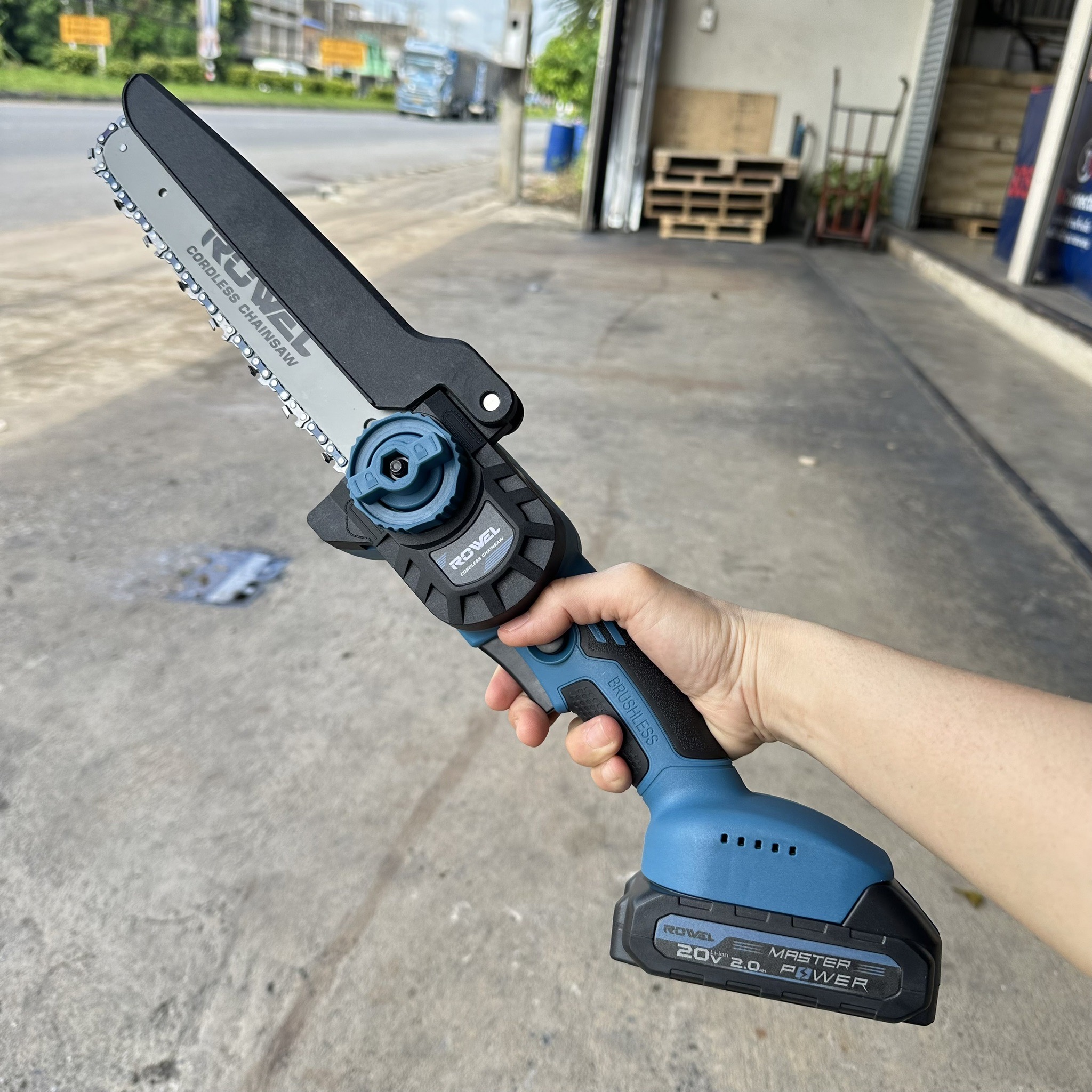 เลื่อยโซ่ไร้สาย ROWEL GT-CCS08 20V