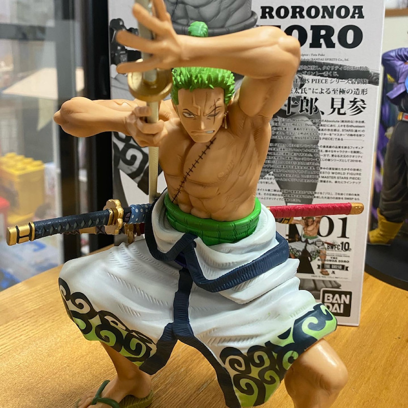 Zoro Wano (The Brush) ของแท้ JP แมวทอง - Super Master Stars Piece Banpresto [โมเดลวันพีช]