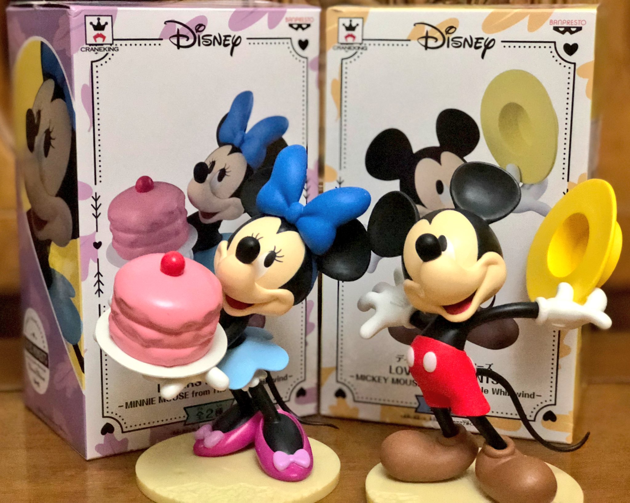 Mickey & Minnie Mouse The Little Whirlwind ของแท้ JP - Lovers Moments Banpresto [โมเดล Disney] (2 ตัว)