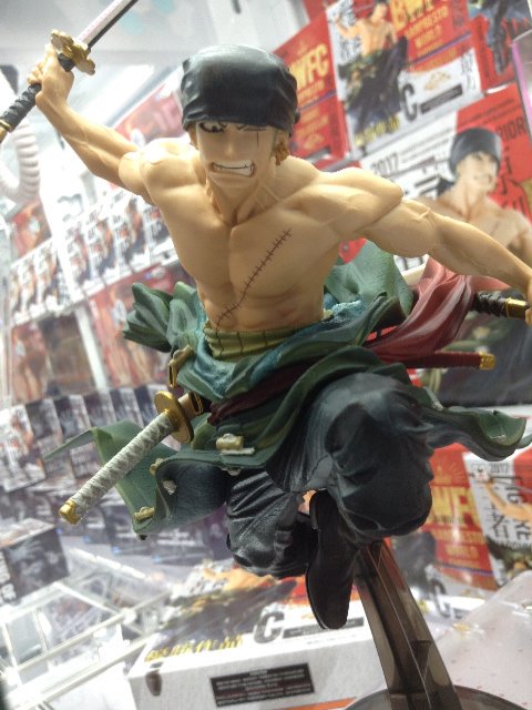 Zoro ของแท้ JP แมวทอง - Banpresto World Figure Colosseum [โมเดลวันพีช]
