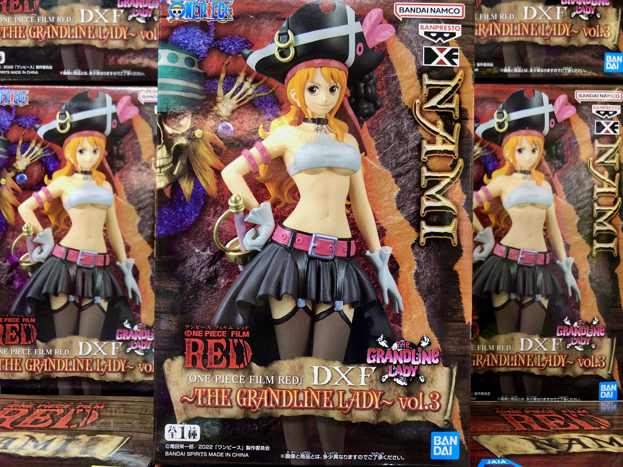 Nami Film Red ของแท้ JP แมวทอง - Grandline Lady Banpresto [โมเดลวันพีช]