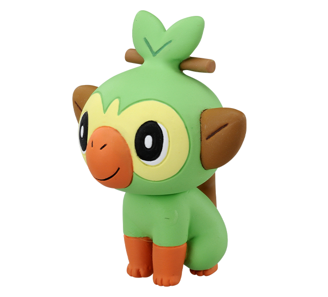 Grookey ของแท้ JP - Monster Collection Takara Tomy [โมเดลโปเกมอน]