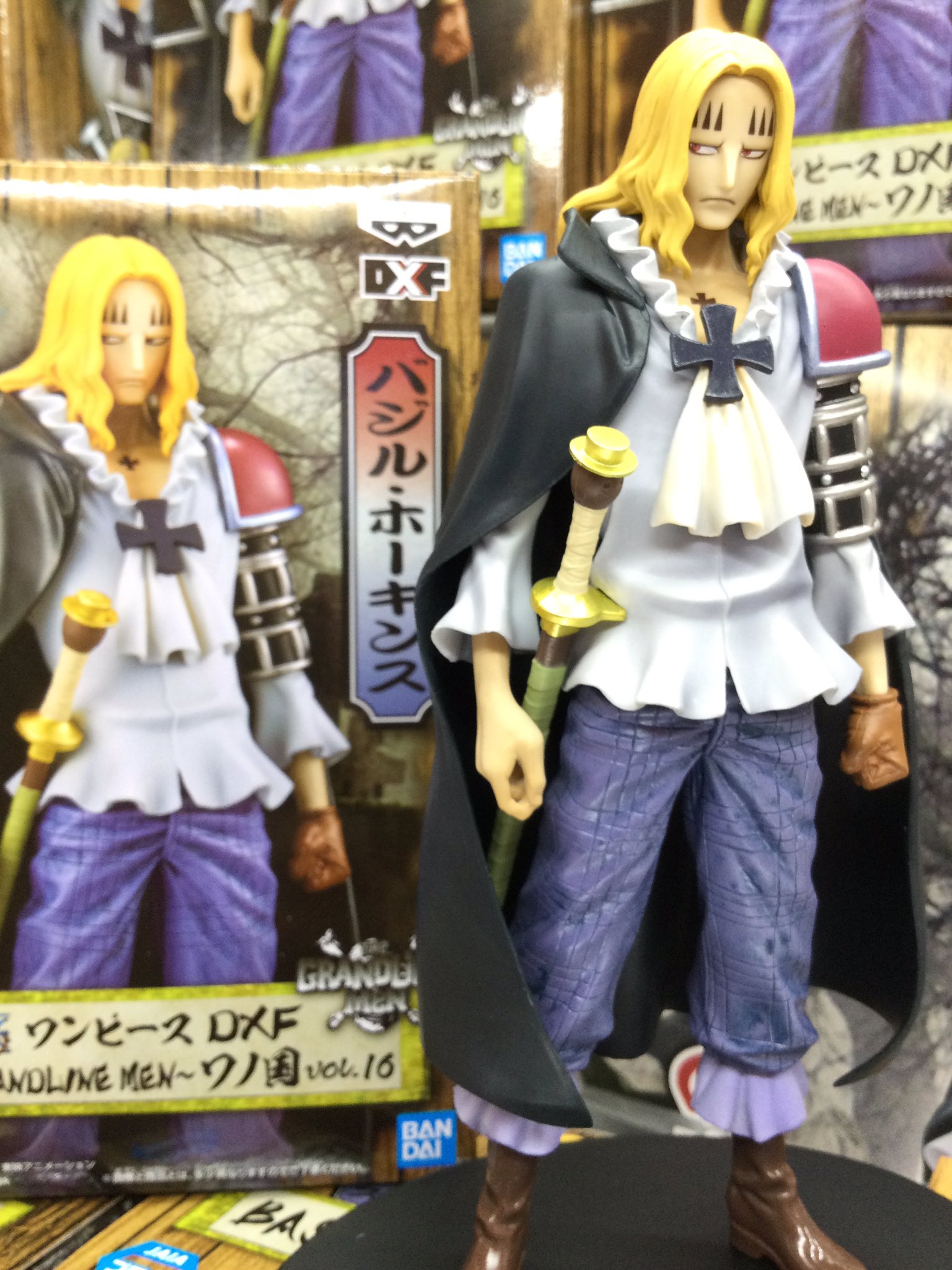 Hawkins Wano ของแท้ JP แมวทอง - Grandline Men Banpresto [โมเดลวันพีช]