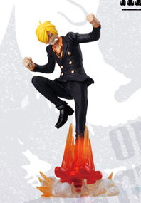 Sanji ของแท้ JP แมวทอง - Attack Motions Bandai [โมเดลวันพีช]