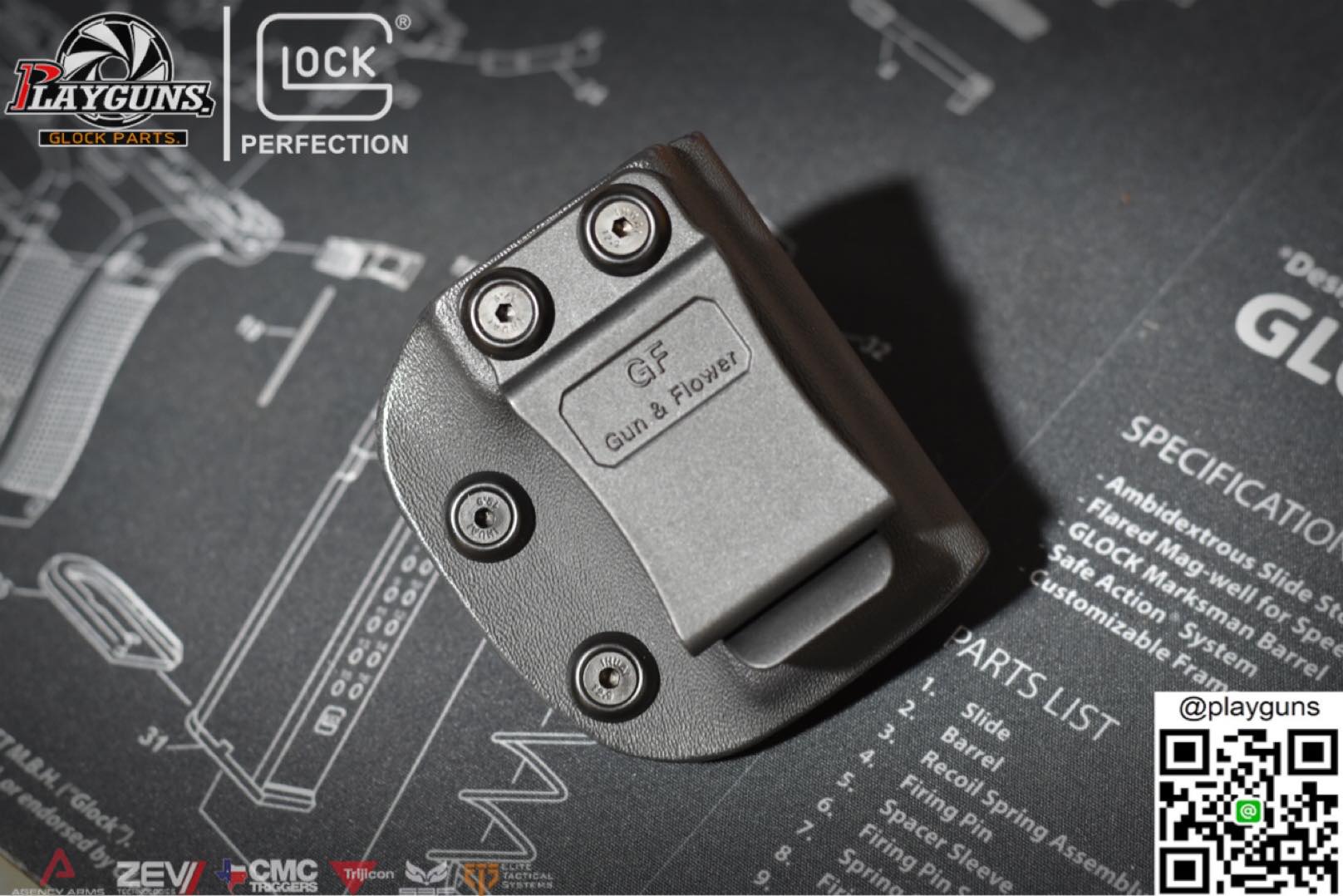 IWB Kydex Magazine 9mm /.40