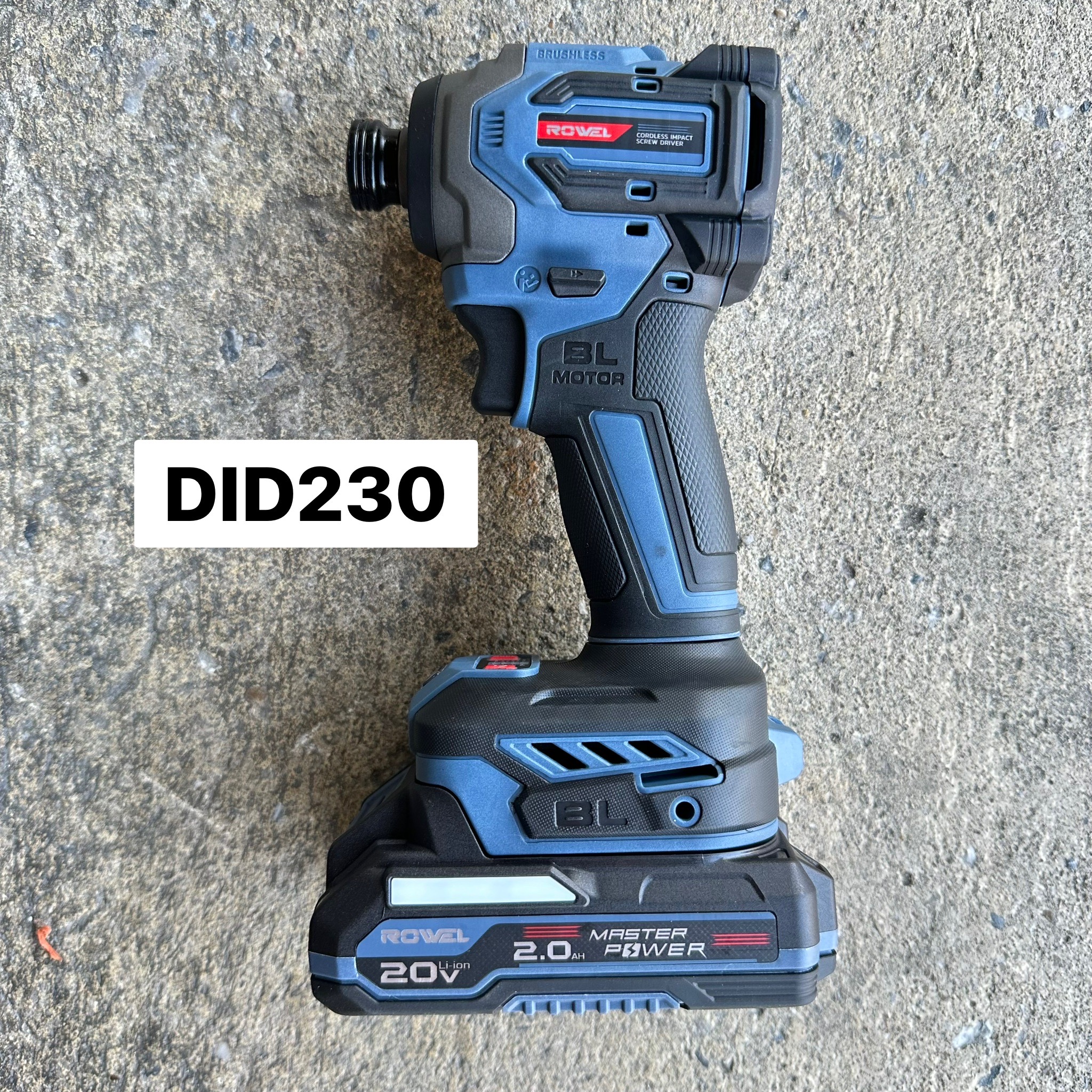 ไขควงกระแทกไร้สาย 1/2 ROWEL DID230 20V แบต 2 ก้อน ติดต่อทางร้านเพื่อรับราคาพิเศษ