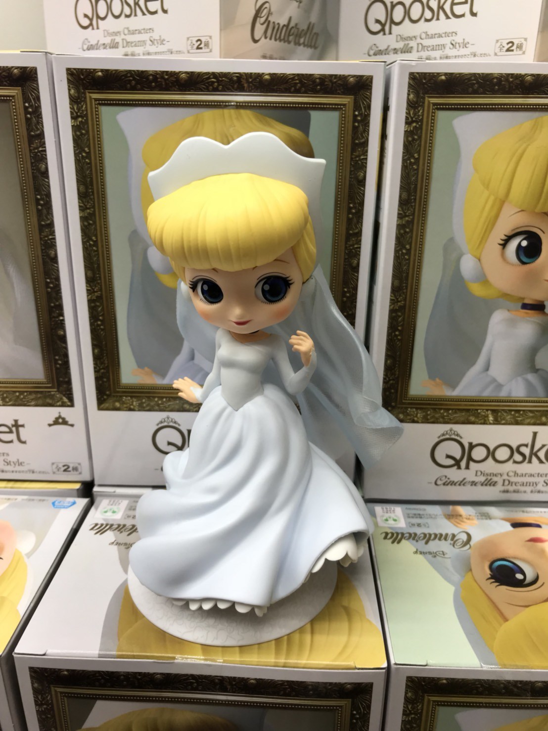 Cinderella Dreamy Style - Normal Color ของแท้ JP - Q Posket Banpresto [โมเดล Disney]