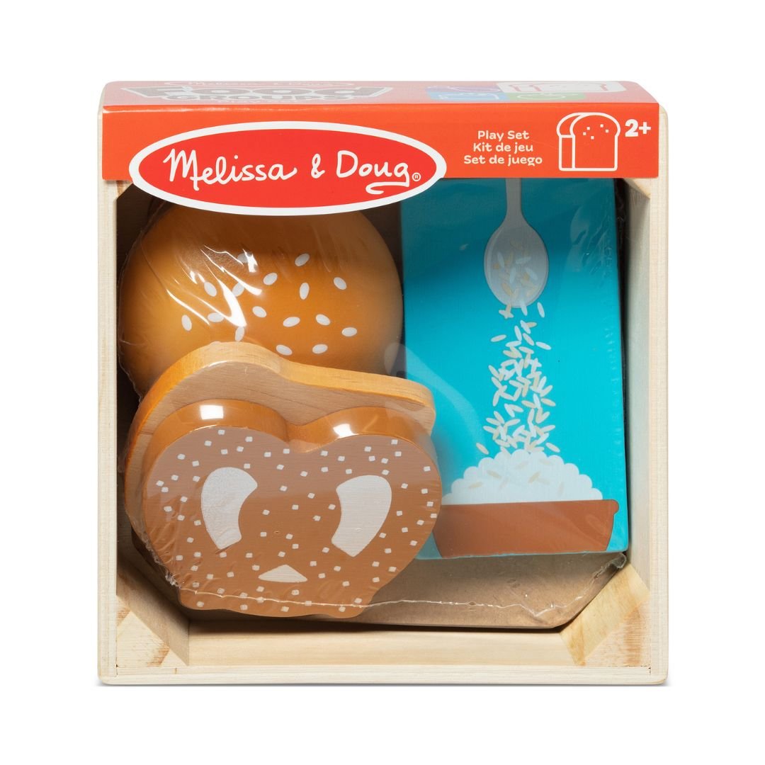 ชุดขนมปังจำลอง,อาหารจำลอง,ของเล่นไม้,ของเล่นบทบาทสมมติ,ของเล่นเสริมพัฒนาการ,สื่อการสอนอนุบาลพร้อมส่ง