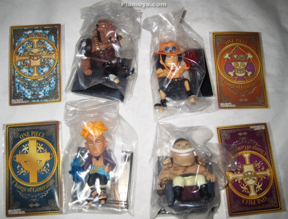 Whitebeard Pirates Set ของแท้ JP แมวทอง - WCF Ichiban Kuji Banpresto [โมเดลวันพีช] (4 ตัว)