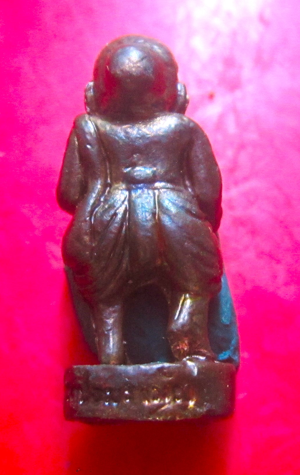 พระรูปหล่อชูชก วัดป้อมรามัญ จ.อยุธยา ก้นอุดผง