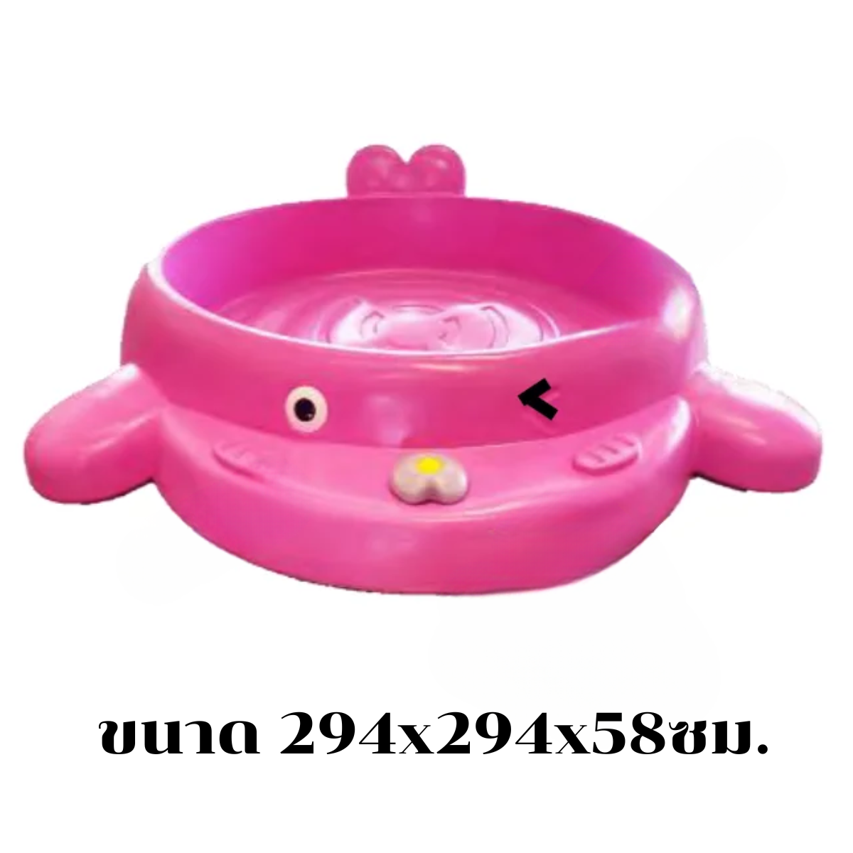กระบะทรายแมวน้ำ บ่อบอลขอบที่นั่ง(จตุรัส) ,บ่อทราย, บ่อน้ำ, เล่นทราย,เล่นน้ำ,ของเล่นเด็ก,ของเล่นสนาม ขนาด 294x294x58ซม.