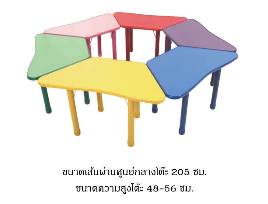 ชุดโต๊ะสี่เหลี่ยมคางหมู 6 ตัว โต๊ะเก้าอี้นักเรียน,โต๊ะเด็ก,เก้าอี้เด็ก,อนุบาล-ประถม,โต๊ะกิจกรรม,โต๊ะพลาสติกขาเหล็ก,โต๊ะเขียนหนังสือเด็ก สั่งนำเข้า ขนาด ย. 205* ส. 48-56 ซม.