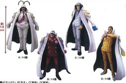Marine Admiral Set ของแท้ JP แมวทอง - HSCF Banpresto [โมเดลวันพีช] (4 ตัว)