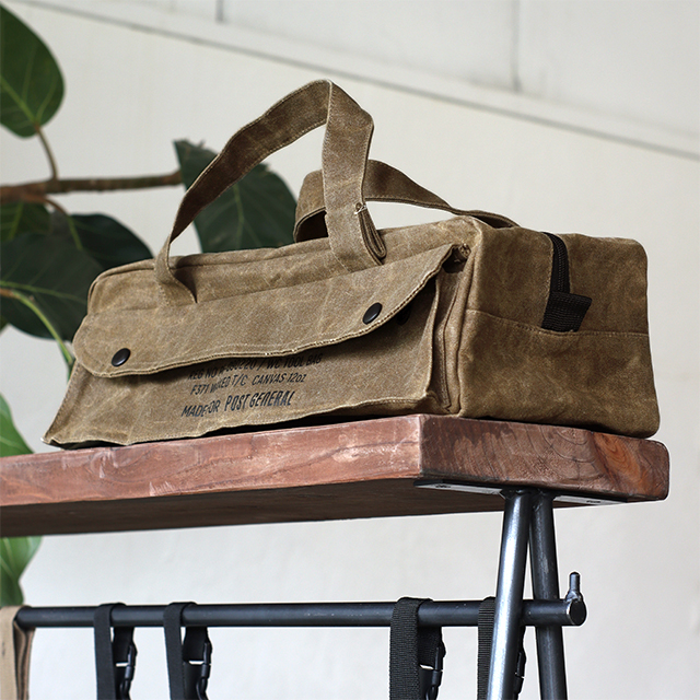 Post General Waxed Canvas Tool Bag Boxy