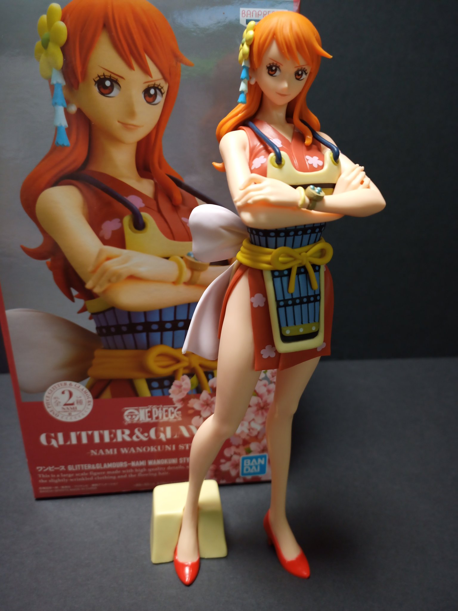 Nami Wanokuni Style ของแท้ JP แมวทอง - Glitter & Glamours Banpresto [โมเดลวันพีช]
