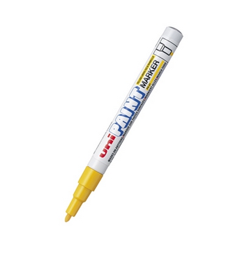 ปากกาเพ้นท์ [UNI PAINT] PX-21 0.8-1.2 มม. เหลือง